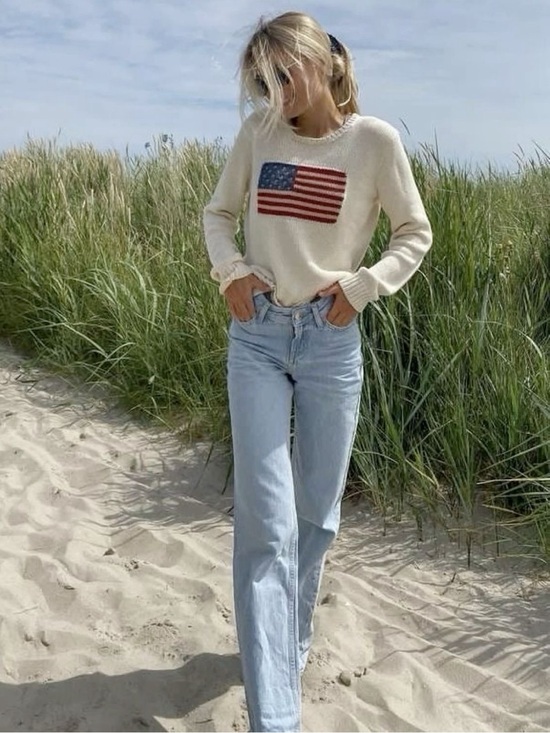 Lauren Ralph Lauren Sweaters - Ralph Lauren iconic American flag sweater vintage 1990s